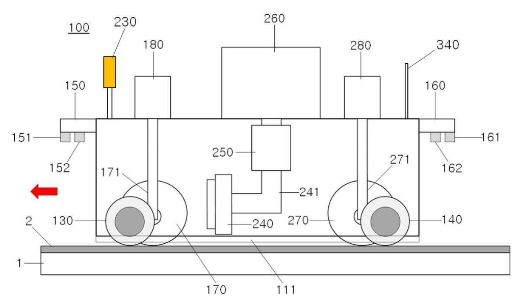 특허 제10-2533509호(용접비드 자동 그라인딩 로봇 및 그 방법, 윤성민, 