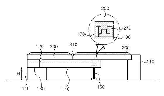 특허 제10-2035967호(차량 내부용 접이식 침대장치, 윤용안, 