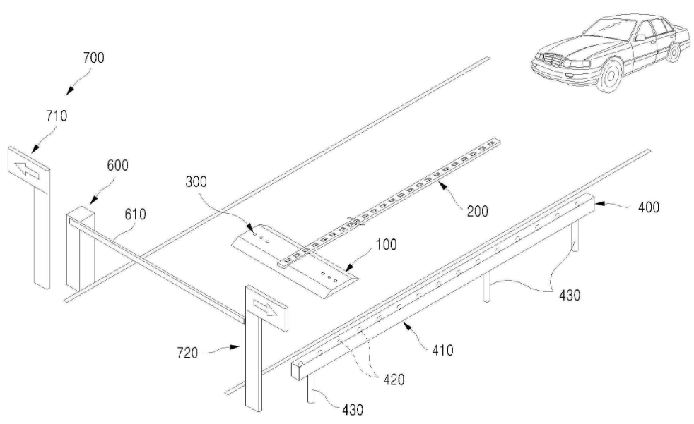 특허 제10-2688806호(차량 길이별 안내부 및 주차 차단기가 구비된 차량 하부 영상획득장치, 이석구, 