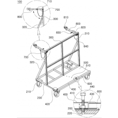 특허 제10-2192669호(유리 이송용 적재대, 장태순, 