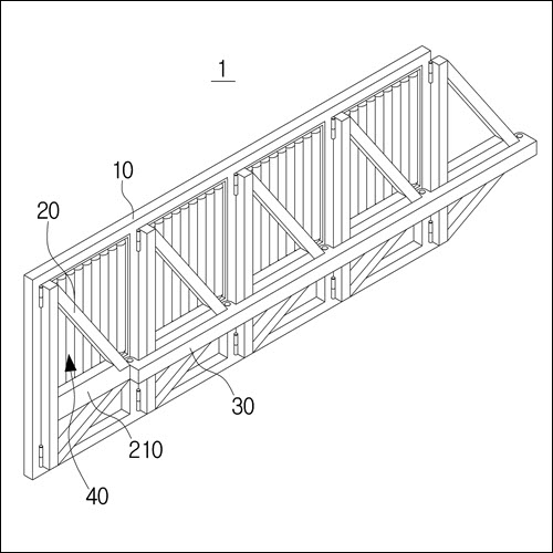 특허 제10-1908989호(선박설치용 비상대피안전시설구조물, 유병철, 김미령, 진펑허, 