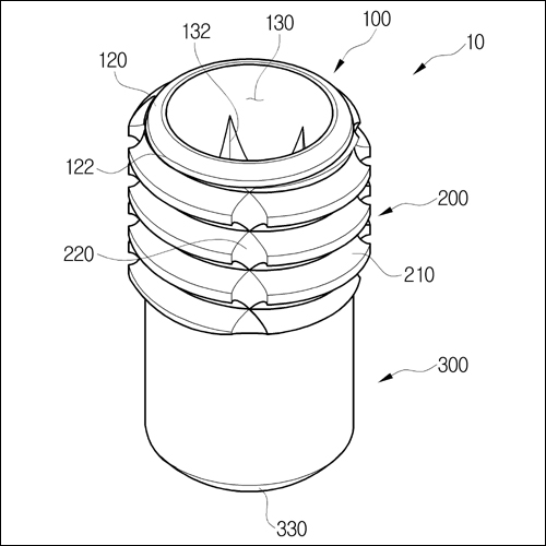 특허 제10-2093545호(치과용 임플란트 픽스쳐, 이태경)