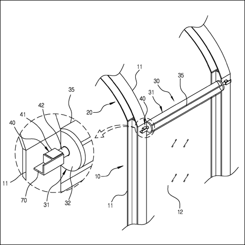특허 제10-0883782호(세척수단이 구비된 방음터널, 주식회사 메리츠컴퍼니)