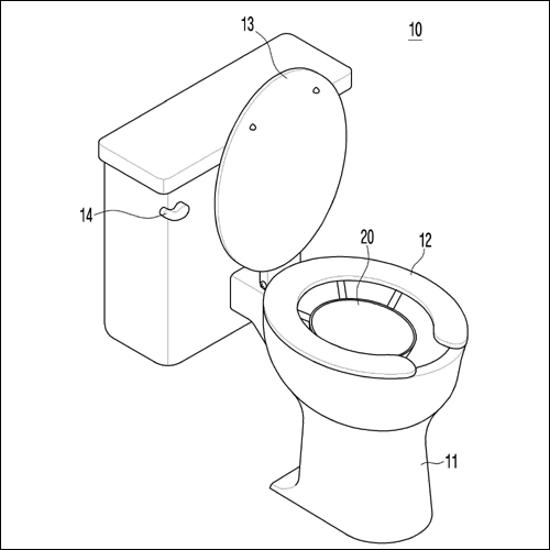 특허 제10-2010449호(물이 필요없는 대소변 내림 변기, 이숙향)