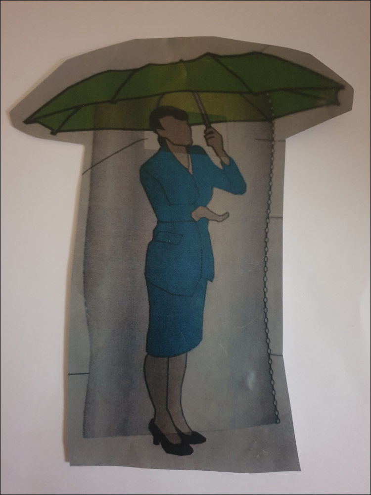 특허 제10-1494605호(우비를 내장한 우산, 이숙향)
