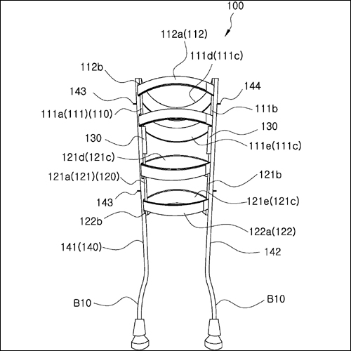 특허 제10-2337390호(하지용 보행 보조 장치, 이춘식)